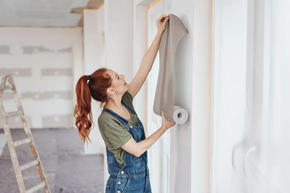 Wallpaper hanging and feature wall installation in Sydney